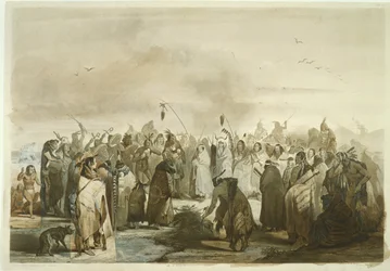 Danse du scalp des Minatarres, c.1833-43